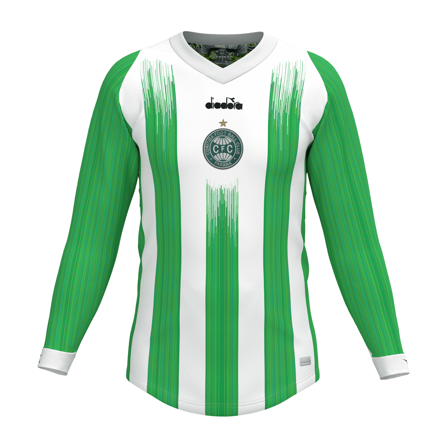 Camisa Coritiba Jogadeira Fan 2024 Manga Longa Masculina