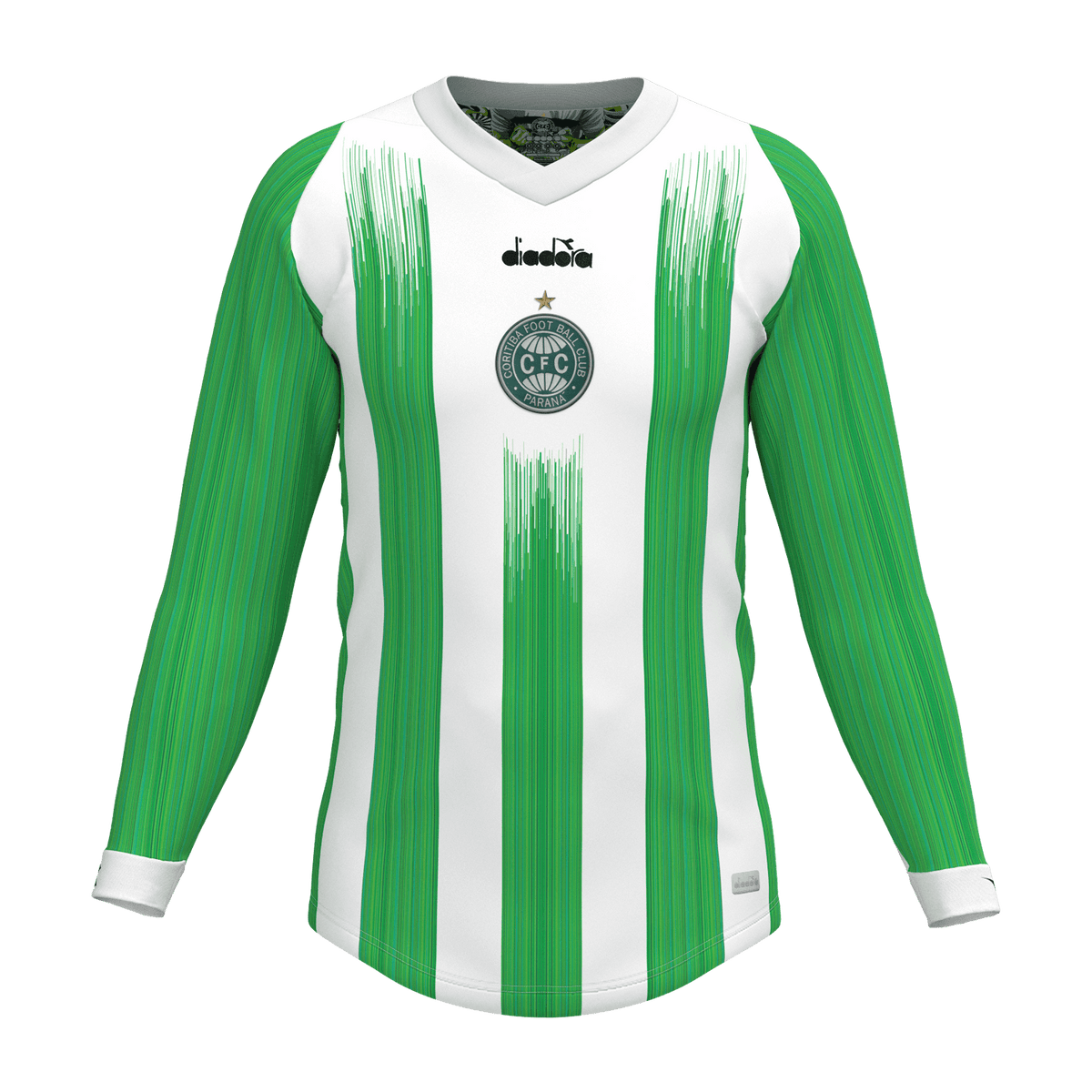 Camisa Coritiba Jogadeira Fan 2024 Manga Longa  Masculina