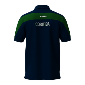 Polo Coritiba Viagem Atleta Fan 2024 Tamanho Especial Masculina